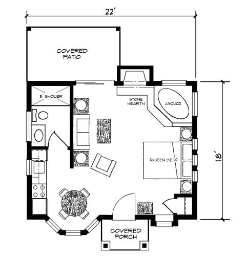 Floor plan for #407