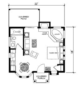 Floor plan for #407