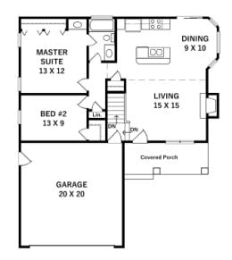 Floor plan for #880