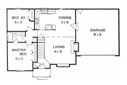 Floor plan for #884