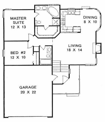 First Floor plan for #1000