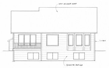 Elevation 1 for Plan #1012