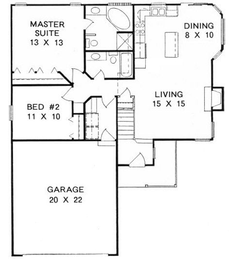 First Floor plan for #1041