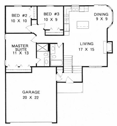 First Floor plan for #1058