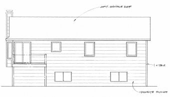 Elevation 1 for Plan #1058