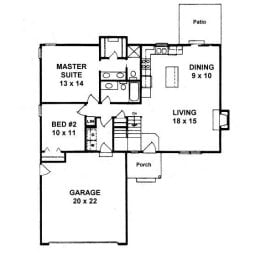 Floor plan for #1118