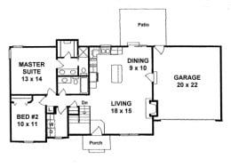 Floor plan for #1132