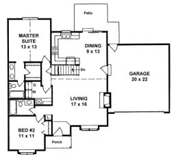 Floor plan for #1136