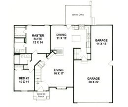 Floor plan for #1158