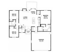 Floor plan for #1184