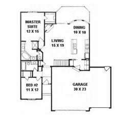 Floor plan for #1196