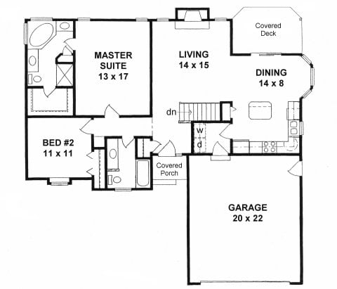 First Floor plan for #1200