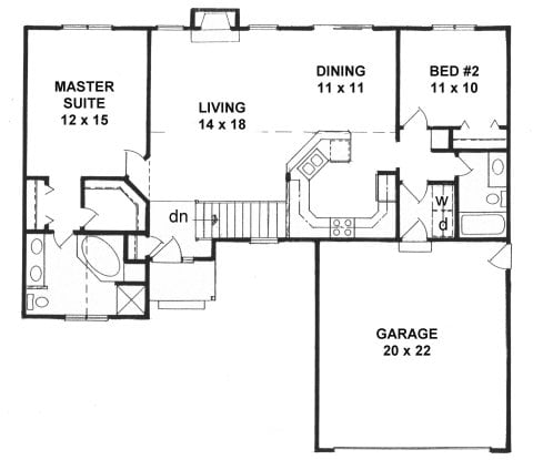 First Floor plan for #1218