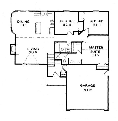 First Floor plan for #1230