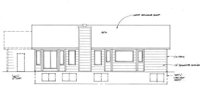 Elevation 1 for Plan #1242