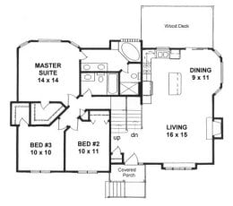 Floor plan for #1243