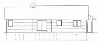 Elevation 1 for Plan #1244