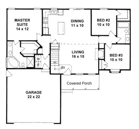 First Floor plan for #1245
