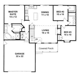 Floor plan for #1245