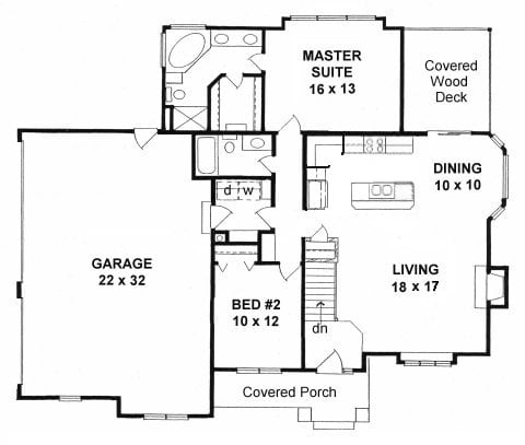 First Floor plan for #1250