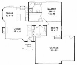 Floor plan for #1254