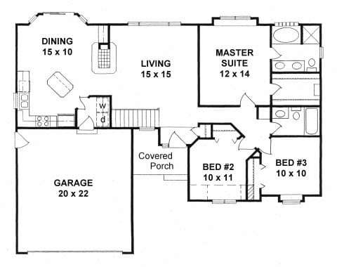 First Floor plan for #1264