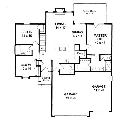 First Floor plan for #1279