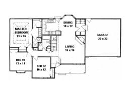 Floor plan for #1281