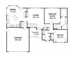 Floor plan for #1285