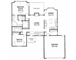 Floor plan for #1287