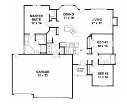Floor plan for #1288