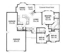 Floor plan for #1289