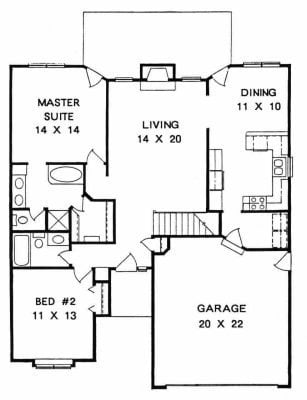 First Floor plan for #1291