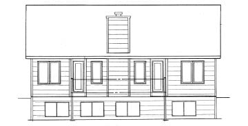 Elevation 1 for Plan #1291