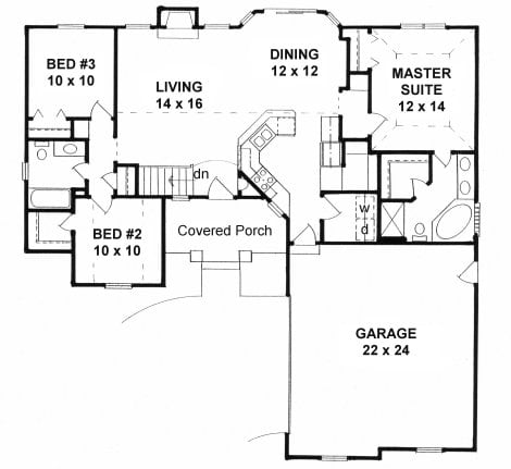 First Floor plan for #1307