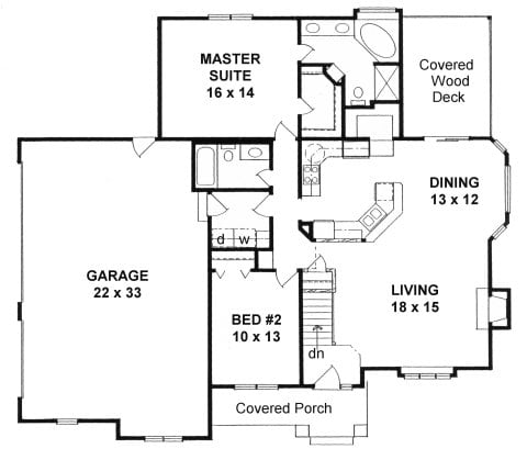 First Floor plan for #1309