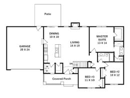 Floor plan for #1323
