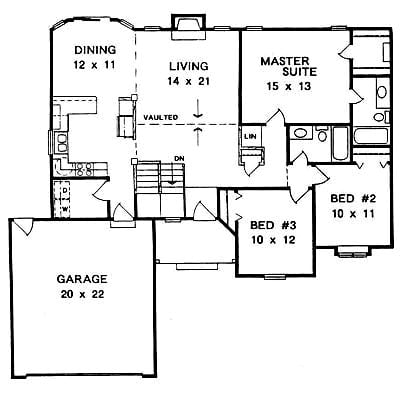 First Floor plan for #1338
