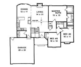 Floor plan for #1338