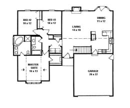Floor plan for #1340