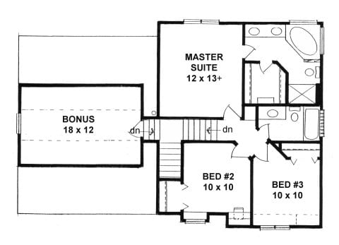 Second Floor plan for #1343