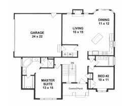 Floor plan for #1360