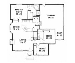 Floor plan for #1370