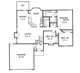 Floor plan for #1374