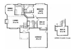 Floor plan for #1384