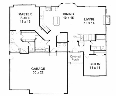 First Floor plan for #1387