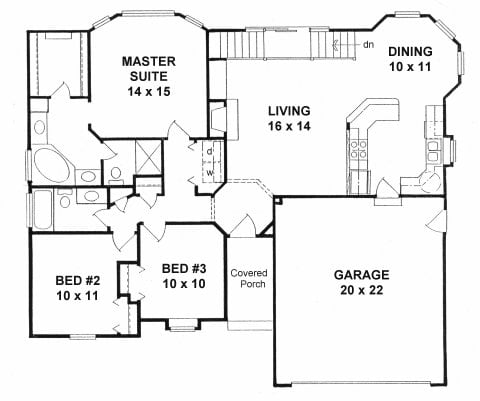 First Floor plan for #1388