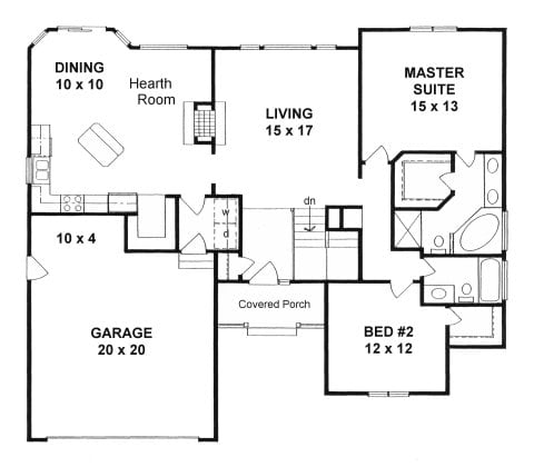 First Floor plan for #1400