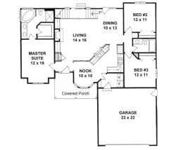 Floor plan for #1445