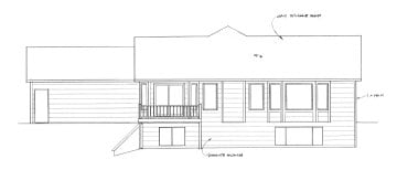 Elevation 1 for Plan #1450